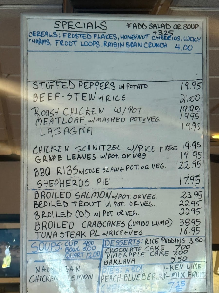 McLean Family Restaurant Menu - Image 1